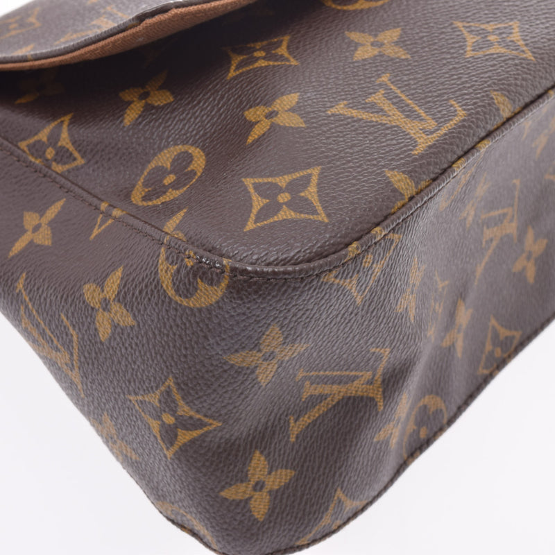 LOUIS VUITTON Shoulder Bag Monogram Mini Looping M51147 Brown Women's Canvas