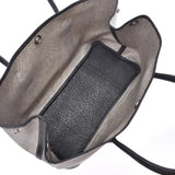 HERMES爱马仕花园派对PM Gray / Black Unisex Canvas / Buffle Handbag C Rank使用银器
