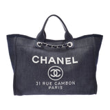 CHANEL Chanel, Dauville, blue, blue, and blue, 2WAY bag, A rank, used silver possession.