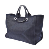 CHANEL Chanel, Dauville, blue, blue, and blue, 2WAY bag, A rank, used silver possession.