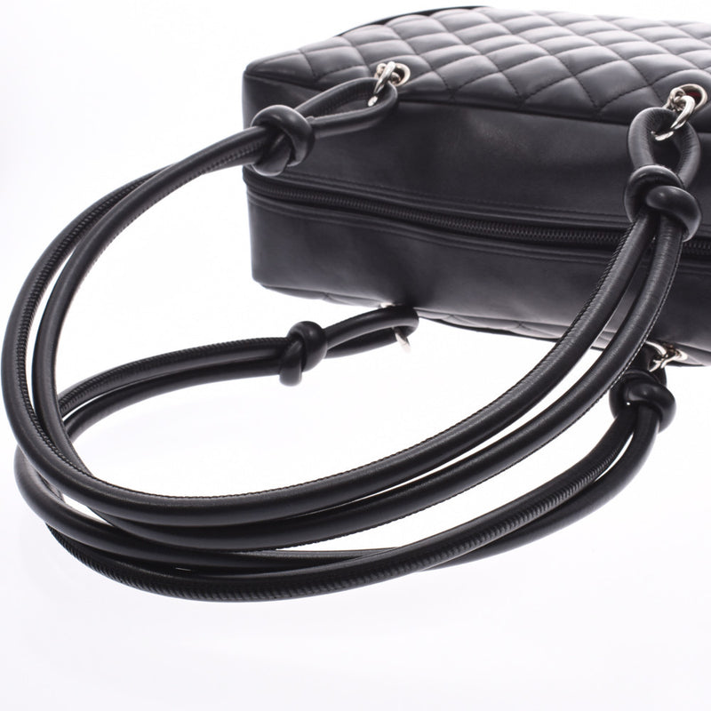Chanel Bowling Bag 14132 Black / Black Womens Leather Handbag – 銀蔵オンライン