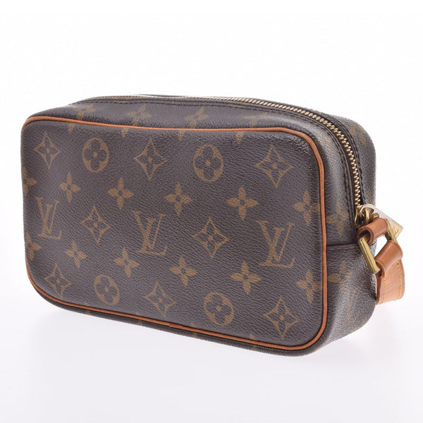 LOUIS VUITTON Louis Vuitton monogram pochette protagonist brown M51183 unisex monogram canvas handbag B rank used silver storehouse