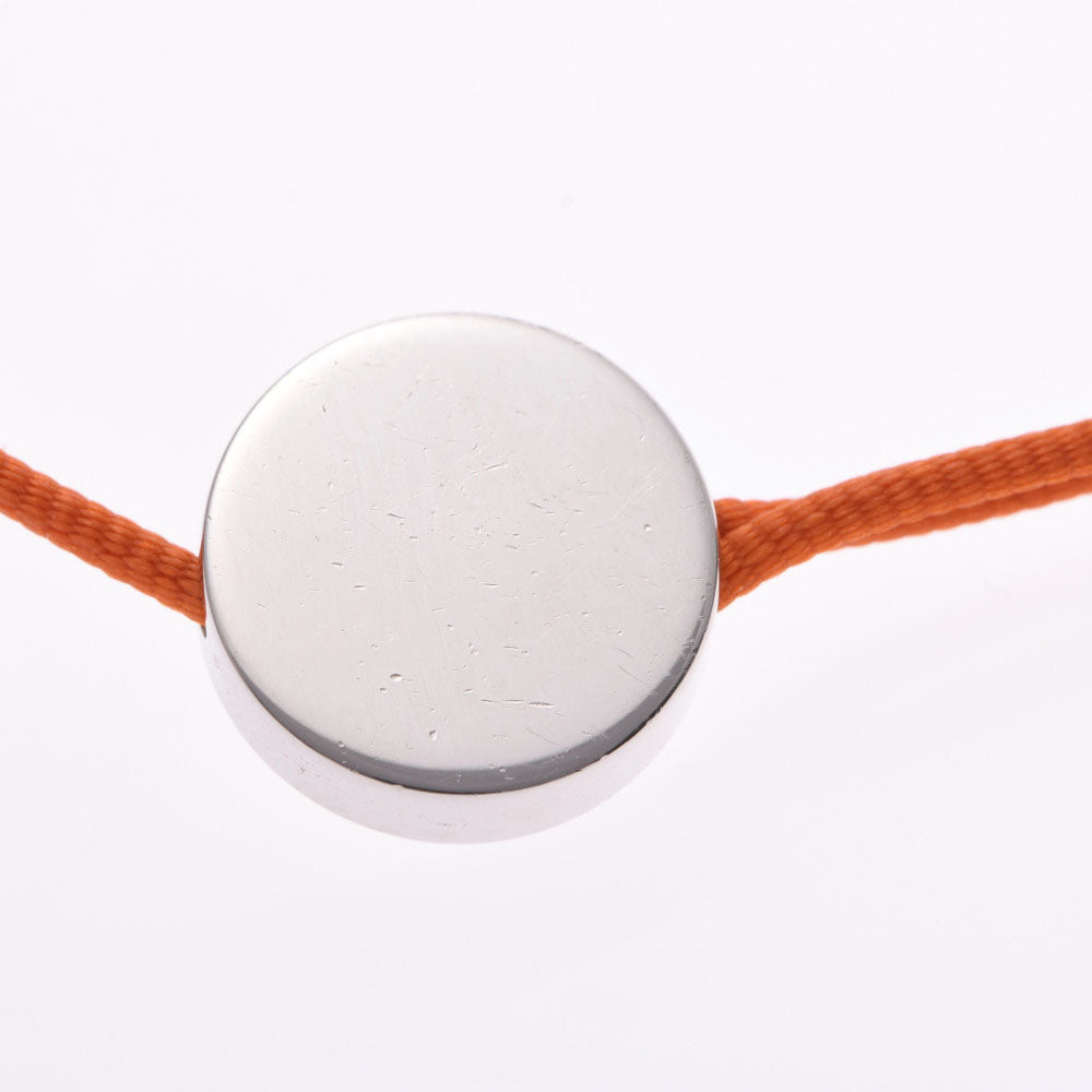 エルメスセリエ オレンジ/シルバー金具 レディース ブレスレット