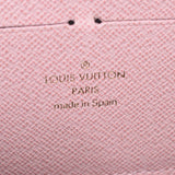 LOUIS VUITTON Louis Vuitton Monogram Portofeuille Clemence Rose Ballerine M61298 Ladies Monogram Canvas Long Wallet AB Rank Used Ginzo