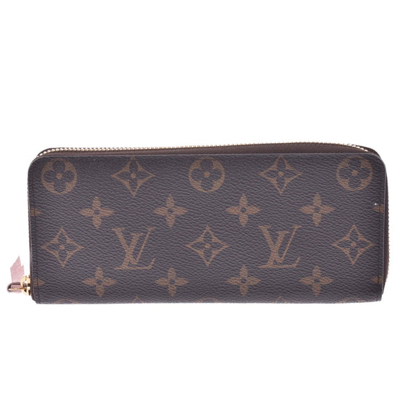 LOUIS VUITTON ルイヴィトン モノグラム ポルトフォイユ クレマンス ローズバレリーヌ M61298 レディース モノグラムキャンバス 長財布 ABランク 中古 銀蔵