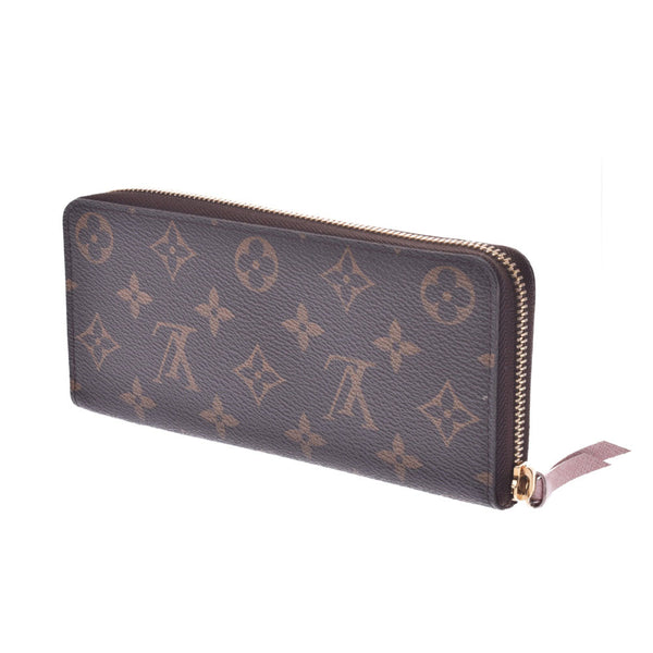 LOUIS VUITTON ルイヴィトン モノグラム ポルトフォイユ クレマンス ローズバレリーヌ M61298 レディース モノグラムキャンバス 長財布 ABランク 中古 銀蔵