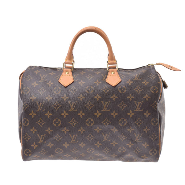 LOUIS VUITTON ルイヴィトン モノグラム スピーディ35 ブラウン M41524 ユニセックス モノグラムキャンバス ハンドバッグ Bランク 中古 銀蔵