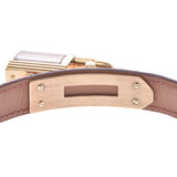 HERMES Hermes Else Watch Ladies GP/ leather watch GP/leather. CowsGold. AB: AB. Chushoginzo.