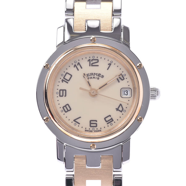 Hermes clipper cl4.220 Ladies SS / GP Watch