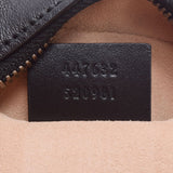 GUCCI Gucci GG mer mon toss lacing braid shoulder bag black gold metal fittings 447632 lady's calf shoulder bag A rank used silver storehouse