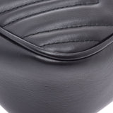 GUCCI Gucci GG mer mon toss lacing braid shoulder bag black gold metal fittings 447632 lady's calf shoulder bag A rank used silver storehouse