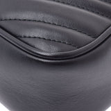 GUCCI Gucci GG mer mon toss lacing braid shoulder bag black gold metal fittings 447632 lady's calf shoulder bag A rank used silver storehouse