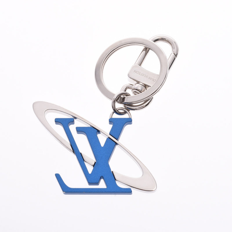 LOUIS VUITTON Louis Vuitton Porto Cré LV Initial Cosmic Blue Silver Hardware MP1858 Unisex Keychain A Rank Used Ginzo