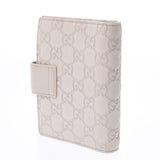 GUCCI Gucci Gucci Shima ivory 115240 unisex leather notebook cover AB rank used Ginzo