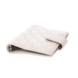 GUCCI Gucci Gucci Shima ivory 115240 unisex leather notebook cover AB rank used Ginzo