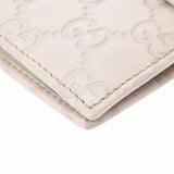 GUCCI Gucci Gucci Shima ivory 115240 unisex leather notebook cover AB rank used Ginzo