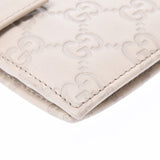 GUCCI Gucci Gucci Shima ivory 115240 unisex leather notebook cover AB rank used Ginzo
