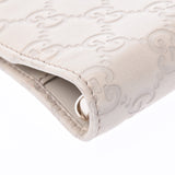 GUCCI Gucci Gucci Shima ivory 115240 unisex leather notebook cover AB rank used Ginzo