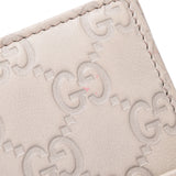 GUCCI Gucci Gucci Shima ivory 115240 unisex leather notebook cover AB rank used Ginzo