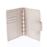 GUCCI Gucci Gucci Shima ivory 115240 unisex leather notebook cover AB rank used Ginzo