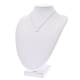 CARTIER Cartier, C, Hart, necklace, Ladies, K18WG necklace, Class A, used silver.