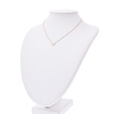 卡地亚卡地亚C心项链1P钻石妇女K18PG/钻石项链等级使用的银饰品