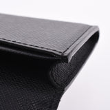 LOUIS VUITTON Louis Vuitton Taiga Anverop Cult du Visit Business Card Case Aldoise (Black) M30922 Men's Leather Card Case A Rank Used Ginzo