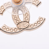 CHANEL Chanel logo Coco mark 15 years model Gold Ladies rhinestone GP earrings A rank used Ginzo