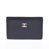 Chanel Black Gold Hardware ladies calf card case B