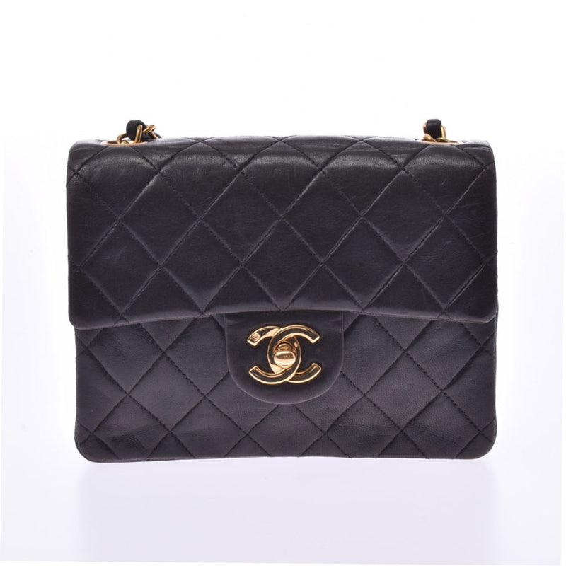 Chanel Minimatrasse Chain Shoulder Bag Black Gold Hardware Ladies ...