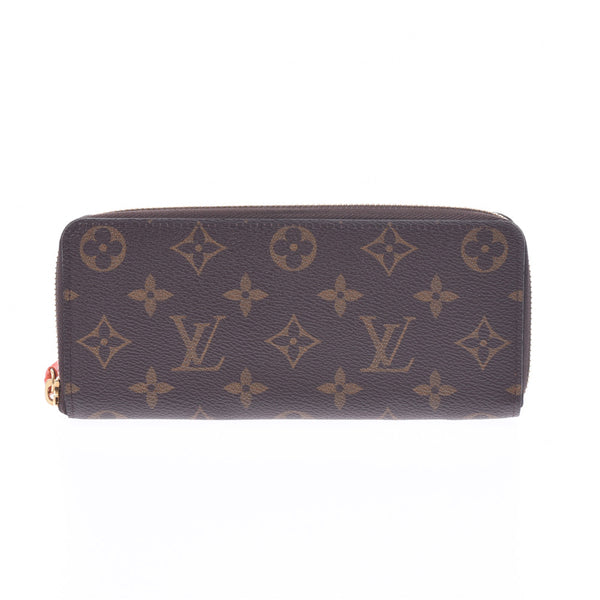 LOUIS VUITTON Louis Vuitton Monogram Portofeuil Clemence Pimon M60743 Unisex Monogram Canvas Long Wallet AB Rank Used Ginzo