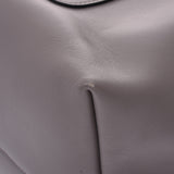 普拉达普拉达灰色银硬件中性围巾手提包AB排名用银器