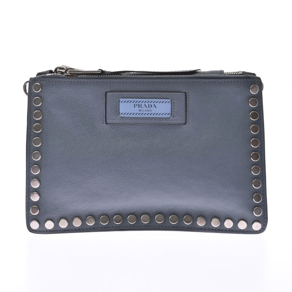 Marc by Marc Jacobs studded blue Gree bh077 Ladies Leather Shoulder Bag