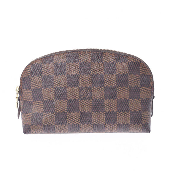 LOUIS VUITTON路易威登Damier Pochette化妆品棕N47516女士Damier帆布手袋B等级二手Ginzo