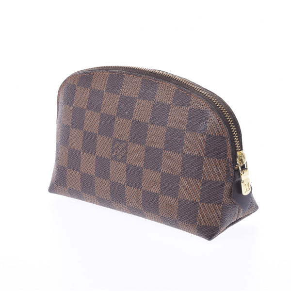 LOUIS VUITTON路易威登Damier Pochette化妆品棕N47516女士Damier帆布手袋B等级二手Ginzo