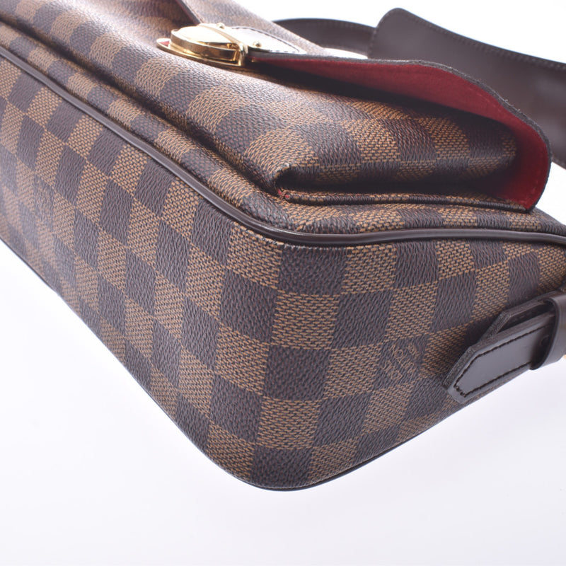 Authentic Louis Vuitton Damier Ravello GM Shoulder Cross Bag N60006 LV 1246G