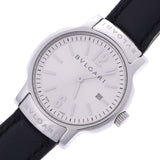 BVLGARI Bvlgari Solo Tempo 29 ST29S Ladies SS/Leather Watch Quartz Silver Dial AB Rank Used Ginzo