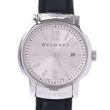 BVLGARI Bvlgari Solo Tempo 29 ST29S Ladies SS/Leather Watch Quartz Silver Dial AB Rank Used Ginzo