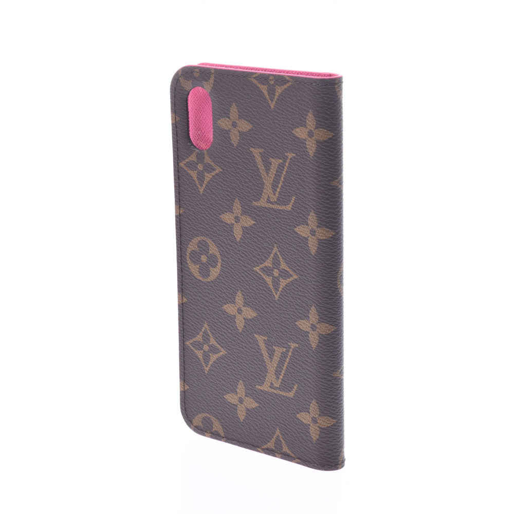 LOUIS VUITTON ルイヴィトン モノグラム iPhone XS MAX フォリオ iPhoneケース ローズポップ M67481  ユニセックス 携帯・スマホアクセサリー 新同 中古 銀蔵