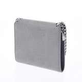Three three Stella McCartney Stella McCartney Fala seawifes fold compact wallet gray silver metal fittings Lady's polyester fold wallet A rank used silver storehouse