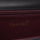 CHANEL Chanel mattrasset chain shoulder bag black gold hardware ladies Slam skin shoulder bag AB rank second hand silver