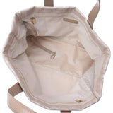 CHANEL新款旅行系列手提袋MM米色中性帆布/皮革手提袋B等级二手Ginzo