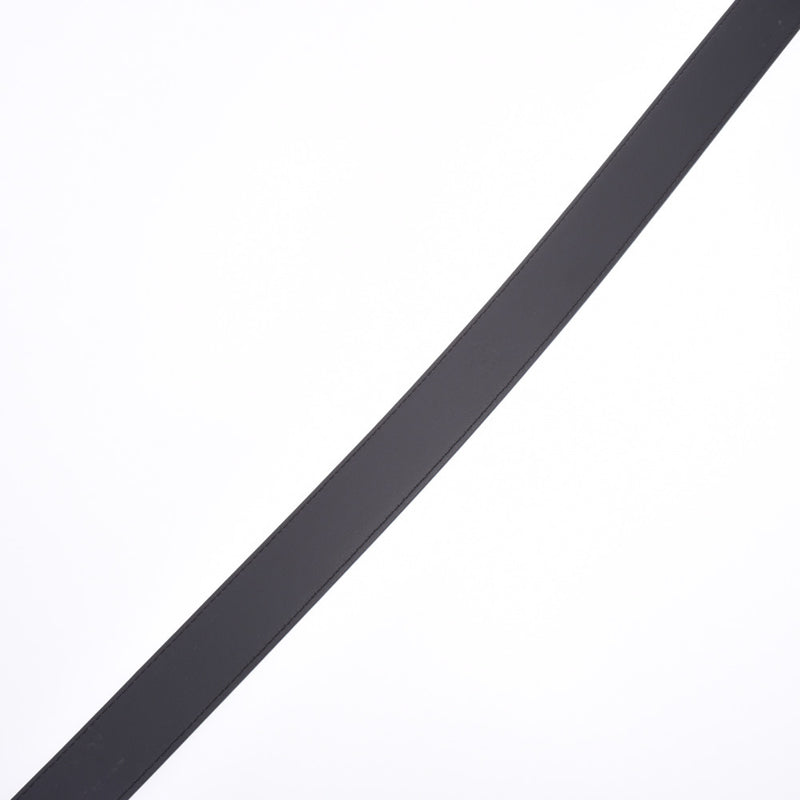 LOUIS VUITTON路易威登Taiga Suntur Pont Neuf 85厘米黑色银色金属配件M9921男士皮带A级二手银色仓库