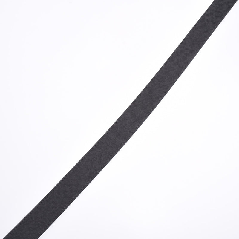 LOUIS VUITTON路易威登Taiga Suntur Pont Neuf 85厘米黑色银色金属配件M9921男士皮带A级二手银色仓库