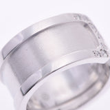 CARTIER Cartier C2 ring LM #49 No. 9 ladies K18WG / diamond ring a rank used silver