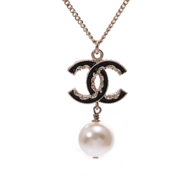 香奈儿可可标记假珍珠14年模型女士GP项链A级二手的银佐