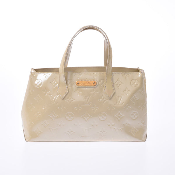 LOUIS VUITTON路易威登Verni Wilshire PM Broncorail M91644女士Monogram Verni手提包B等级二手Ginzo