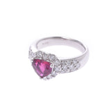 Other ruby 1.34ct diamond 0.72ct 9.5 Lady's Pt900 platinum ring, ring A rank used silver storehouse