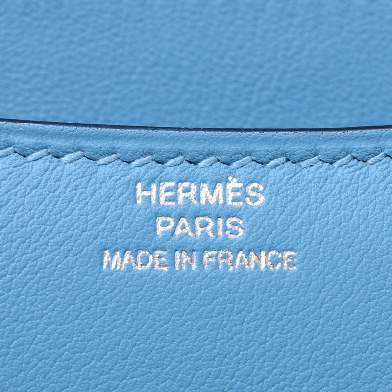 HERMES Hermes Constance 3 mini Blue Knot silver C-stamped (circa 2018) Ladies vor Swift shoulder bag unused silver