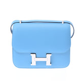 HERMES エルメス コンスタンス3 ミニ ブルーノール シルバー金具 C刻印(2018年頃) レディース ヴォースイフト ショルダーバッグ 未使用 銀蔵